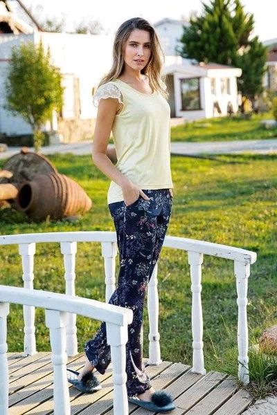 Yeni İnci BPJ1268 Omuz Dantelli Kadın Pijama Takım