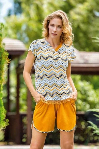 Yeni İnci BPJ1512 Kadın Viskon Şort Pijama Takım