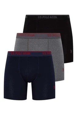Us. POLO Assn. 3 Lü Uzun Paçalı U.S. Polo Assn. Boxer 80454 - Alternatif Görünüm