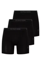 3 Lü Uzun Paçalı U.S. Polo Assn. Boxer 80454 Siyah görsel 4