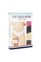 5 Li Brazilian Slip US Polo 67007 Siyah-Beyaz-Ten-Somon-Kırmızı görsel 9