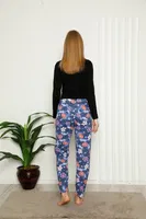 Akbeniz Kadın Pamuklu Alt Pijama 27391 Lacivert detay görünüm