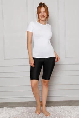 Akbeniz Akbeniz Penye Likralı Diz Üstü Tayt 5876P