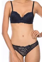 Pierre Cardin Angel Push Up Dantelli Regular Sütyen Takım 4561 Lacivert detay görünüm