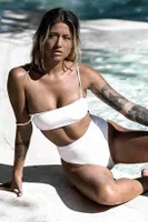 Angelsin Bikini üst Beyaz Beyaz detay görünüm