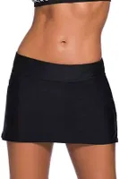Angelsin Şık Etekli Bütün Bikini Alt Siyah Siyah görsel 8