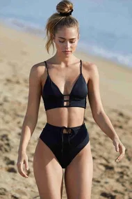 Angelsin Siyah Bikini Üst Siyah MS42368