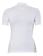 Anıt Dantelli Balıkçı T-Shirt 2180 Beyaz
