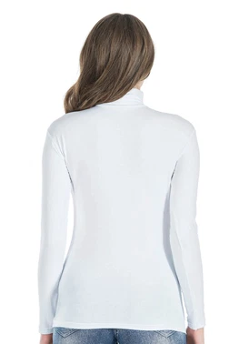 Derya Kurşun Balıkçı Yaka Uzun Kol Kadın Tişört Derya Kurşun 245 - Alternatif Görünüm