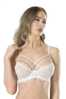 Dantelli Basic Balenli Bralet Sütyen Fabony 3120 Ekru görsel 6