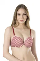 Basic Duble Dolgulu Tek Sütyen Fabony 3031 Bordo görsel 4