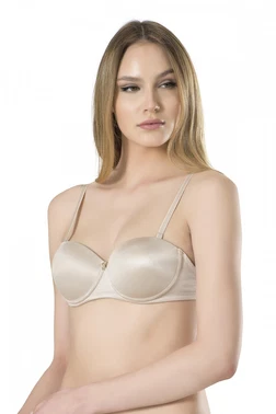 Fabony Basic Sırtı Şeffaf Dolu Cup Tek Sütyen Fabony 3020