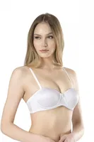 Basic Straplez Boş Cup Tek Sütyen Fabony 3011 Beyaz görsel 5