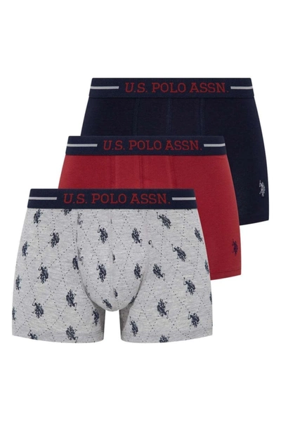 Baskılı Kısa Paça 3lü Boxer U.S. Polo Assn. 80328