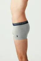 Bel Lastiği Baskılı 3lü Kısa Paça Boxer U.S. Polo Assn. 80263 Görsel görsel 4