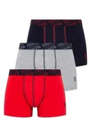 Bel Lastiği Baskılı Biye Detaylı 3lü Boxer U.S. Polo Assn. 80336 Görsel