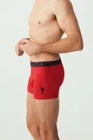 Bel Lastiği Baskılı Biye Detaylı 3lü Boxer U.S. Polo Assn. 80336 Görsel görsel 6
