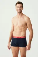 Bel Lastiği Renkli Kısa Paça 3lü Boxer U.S. Polo Assn. 80253 Lacivert görsel 9