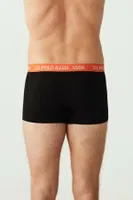 Bel Lastiği Renkli Kısa Paça 3lü Boxer U.S. Polo Assn. 80253 Siyah görsel 5