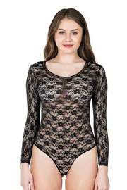 Derya Kurşun Bisiklet Yaka Dantelli Çıtçıtlı Kadın Body Derya Kurşun 327