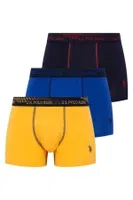 Biyeli Düşük Bel Renkli Boxer 3lü Paket U.S. Polo Assn. 80178 Görsel