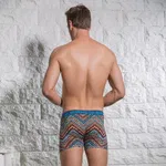 Desenli Erkek Boxer Goldenbay 1625 Turkuaz detay görünüm
