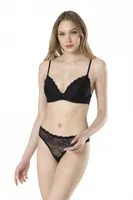 Bralet Sütyen Takım Fabony 4070 Siyah farklı açı