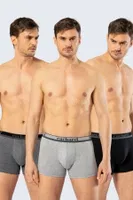Cacharek Erkek 3'lü Boxer Cacharel 1337/Siyah-Gri-Antrasit Görsel