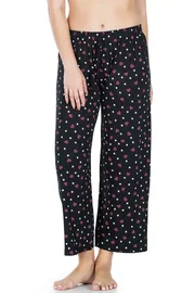 Derya Kurşun Desenli Geniş Paça Pantolon Derya Kurşun 025-D02