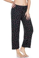 Desenli Geniş Paça Pantolon Derya Kurşun 025-D02 Siyah görsel 4