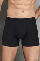 Doreanse Erkek Düz Renk Normal Paça Termal Boxer 1905 Siyah farklı açı