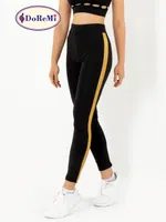 DoReMi Active Sportive Kalın Çizgili Tayt Siyah görsel 6