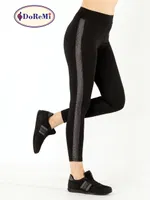 DoReMi Active Sportive Parlak Çizgili Tayt görsel 6