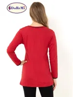 DoReMi Apple Pie Bayan Pijama Takımı Bordo görsel 5