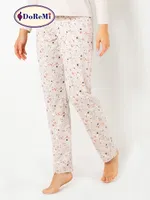 DoReMi Baskılı Bayan Pijama Takımı Bej görsel 8