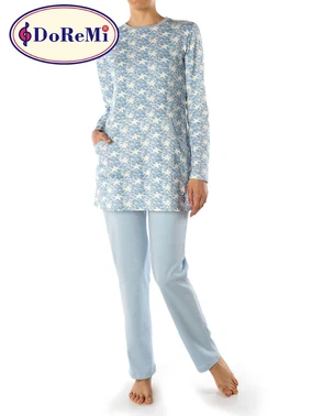 DOREMI Cepli Uzun DoReMi Kadın Pijama Takımı - Alternatif Görünüm