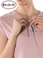 DoReMi Kadın Viskon Şort Pijama Takımı Gül Kurusu görsel 8