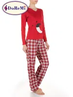 MoonDream DoReMi Pijama Takımı Kırmızı farklı açı