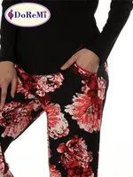 Çiçek Desenli DoReMi Pijama Takımı Siyah görsel 6