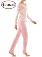 Pembe Desen DoReMi Bayan Pijama Takımı Pembe farklı açı