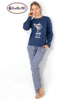 My Antlers DoReMi Bayan Pijama Takımı Lacivert farklı açı