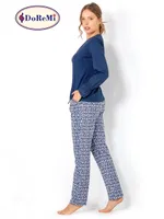 My Antlers DoReMi Bayan Pijama Takımı Lacivert görsel 6