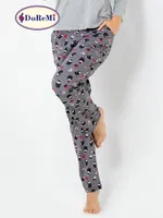 DoReMi Pinguin Bayan Pijama Takımı Gri Melanj görsel 8