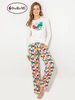 DoReMi Colors for Sleep Bayan Pijama Takımı Ekru detay görünüm