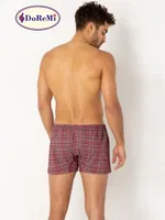 DoReMi Erkek Poplin Boxer Bordo farklı açı