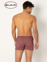 Bordo Erkek Boxer Poplin Bordo görsel 4