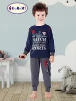 DoReMi Erkek Çocuk Pijama Takımı Sports Lacivert