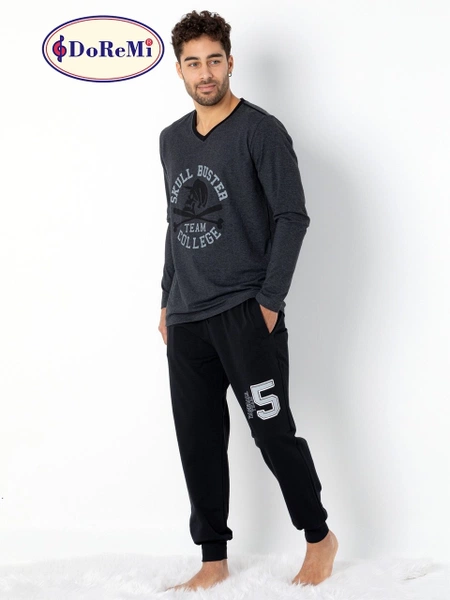 DoReMi V Yaka Erkek Homewear Pijama Takımı