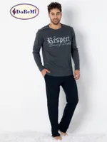 DoReMi Respect Erkek Pijama Takımı Füme farklı açı