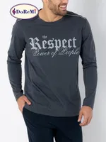 DoReMi Respect Erkek Pijama Takımı Füme görsel 8